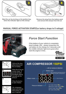 Pompes à air diesel à essence de 8 litres pour l'extérieur