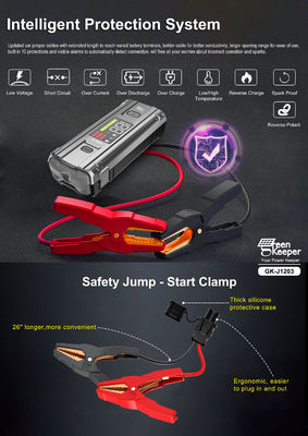 Moteur de voiture rechargeable 12V avec pompe à air comprimé et lumière de travail LED