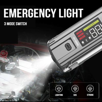 Multifonctionnel 4 en 1 PD d'urgence 65W 3000A courant de pointe Batterie booster Power Bank Jump Starter