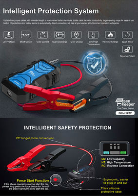 Outils automobiles J1202 USB DC 12V 3 en 1 démarreur de moteur de voiture