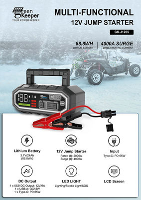 Démarrez votre voiture n'importe quand n'importe où avec ce booster de batterie portable multifonction