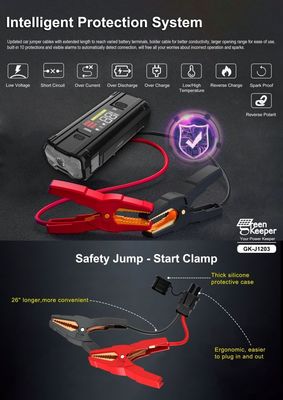 Batterie de voiture Jump Starter UltraSafe Super Capacitor 3000A Power Bank pour les véhicules
