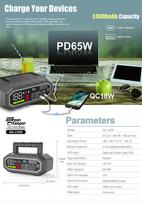 Green Keeper UltraSafe haute décharge 4000A voiture batterie d'urgence démarreur de saut pour voitures