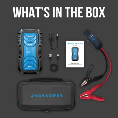 UltraSafe 2000A batterie booster pack pour les véhicules camions voiture température de travail -20 60C