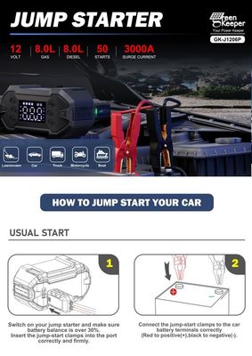 20000mAh Type C Port Car Jumper batterie de la centrale électrique pour tous vos besoins d'urgence