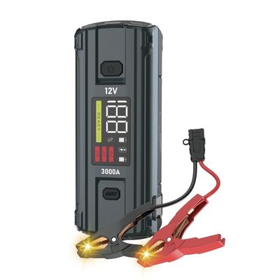 Fonction d'écran LCD UltraSafe 12V 24V 3000A Pack de batterie pour le démarreur de voiture