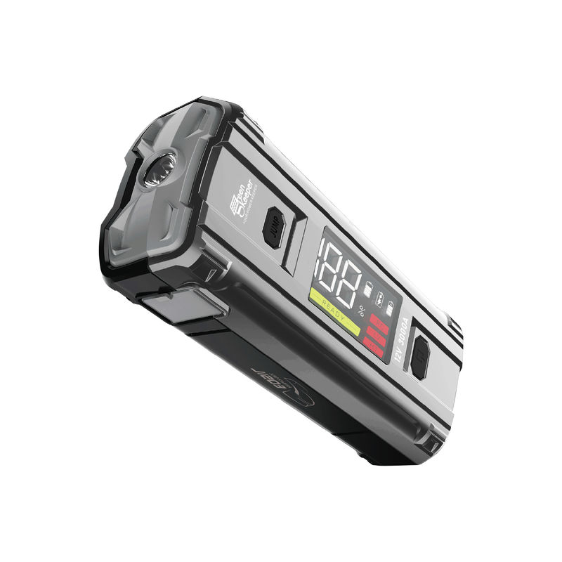 Moteur de voiture rechargeable 12V avec pompe à air comprimé et lumière de travail LED