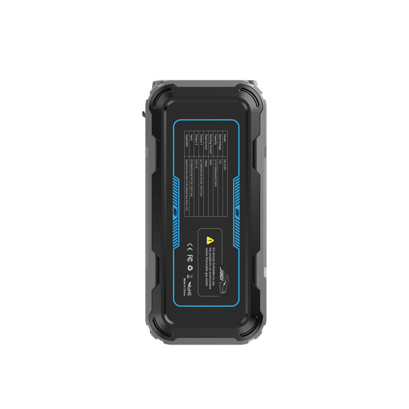 Petites voitures 12W Total Output Portable Multifunction Car Battery Power Bank avec lampe de poche