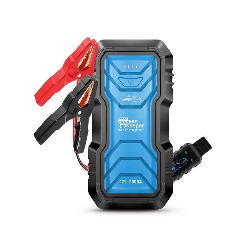 Batterie portable démarreur de saut Green Keeper 2024 2000A 16000mAh 12V avec lumière LED